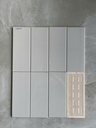 Gạch thẻ xám bóng phẳng KT 100x250x40mm FA0410P
