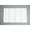 Gạch thẻ trang trí trắng bóng phẳng 100x250mm STA10250