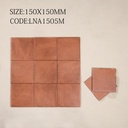 Gạch thẻ Porcelain mờ lượn KT 150x150mm mã 1505M