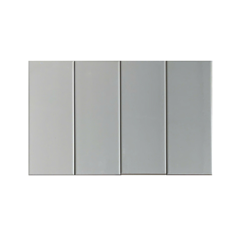 Gạch thẻ Việt Nam KT 100x250 xám bóng phẳng loại 1 mã FA0410P